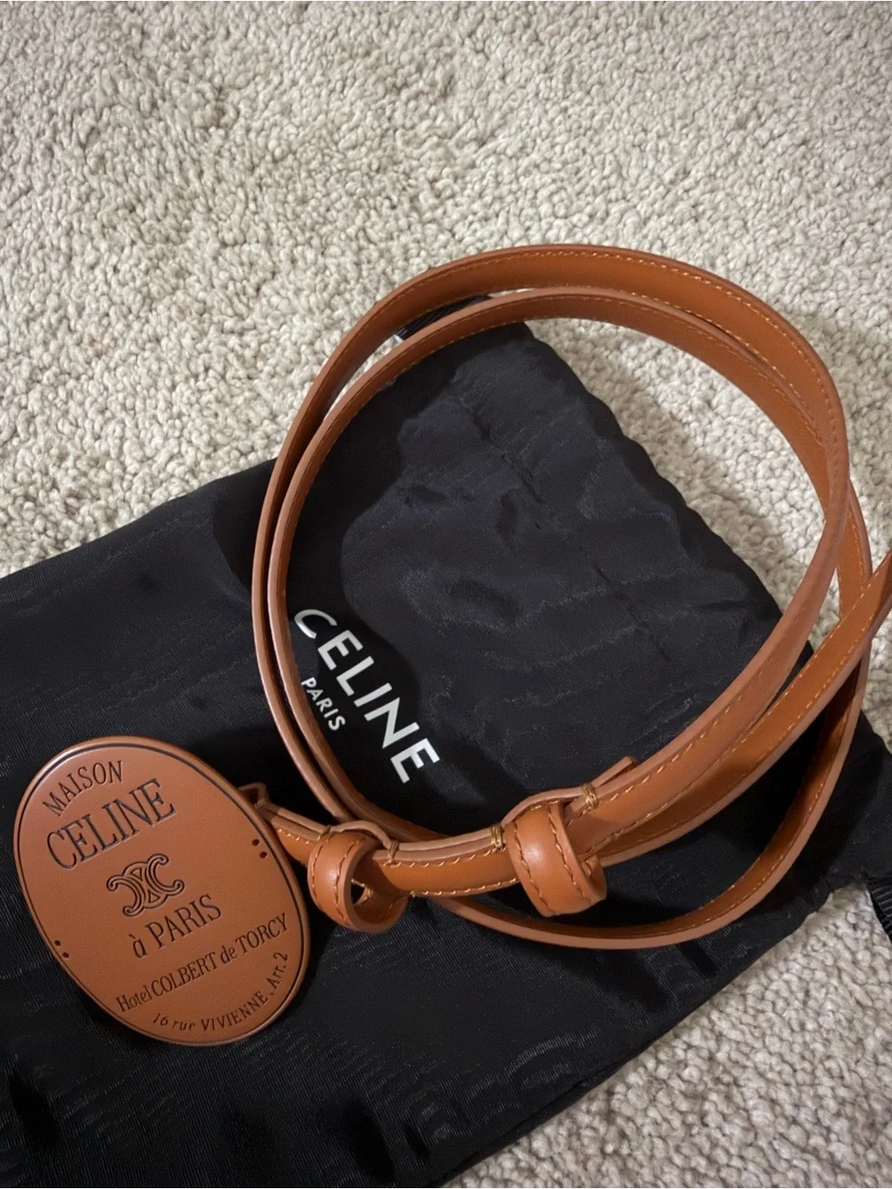 Celine leather strap